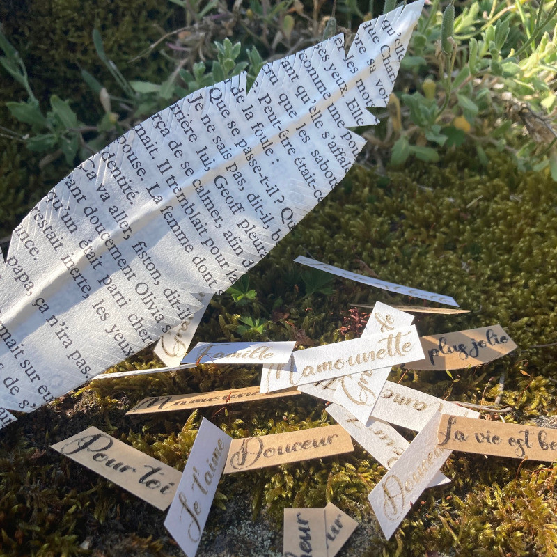 Plumes à message personnalisables