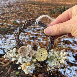 Mini couronne fleurie