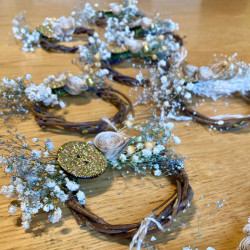 Mini couronne fleurie