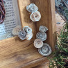Cadre tressage et fleurs de papier
