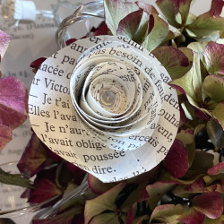 Guirlande lumineuse fleurs de papier
